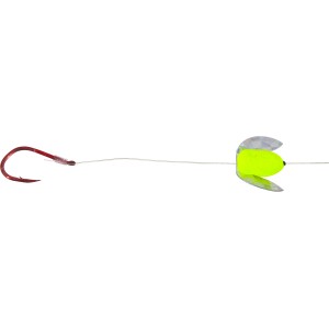 Westline Forellen-Vorfach, gelber Rotor, 170 cm, roter Haken. Ideal zum Angeln.