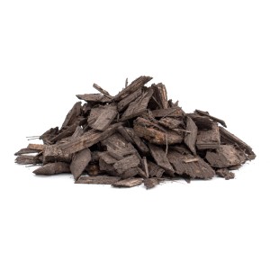 Holzdekor Grau von Bevermann, 2 x 50 l, zur dekorativen Abdeckung von Pflanzflächen.