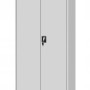 Jan Nowak Aktenschrank Metallschrank JAN H Grau 195x90x40 cm mit 3-Punkt-Verriegelung