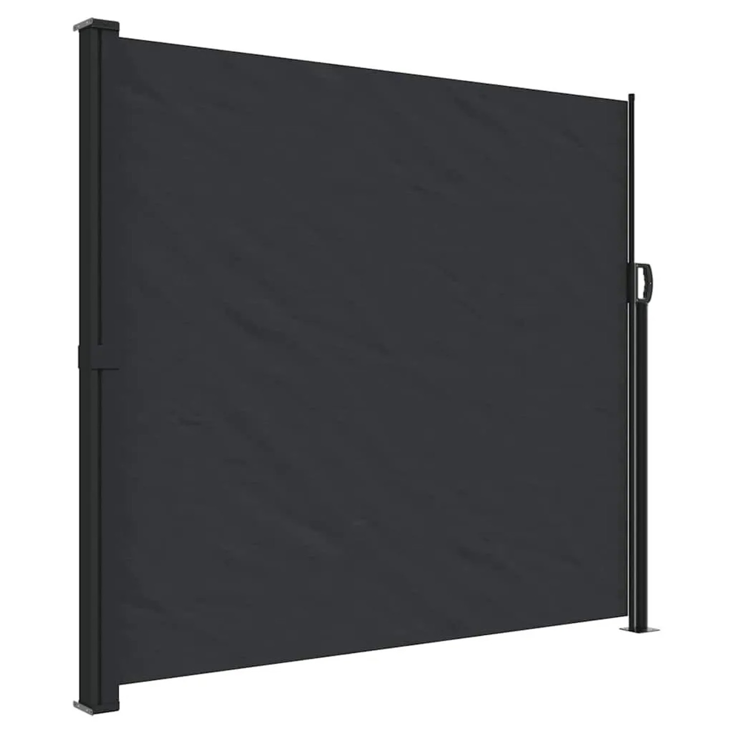 vidaXL Seitenmarkise Ausziehbar Schwarz 180x500 cm 4004444