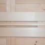 Sauna Rückenlehne aus hellem Holz für Eilo Modell EL-BE 40, 244 cm lang.