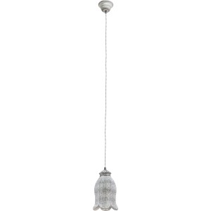Eglo Pendelleuchte Talbot1, Stahl grau-patiniert, für E27 Leuchtmittel, H: 110cm.