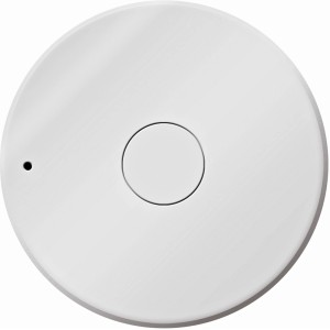 Weißes Funk-Lichtmodul zur Hausfunksteuerung für Deckenleuchten.