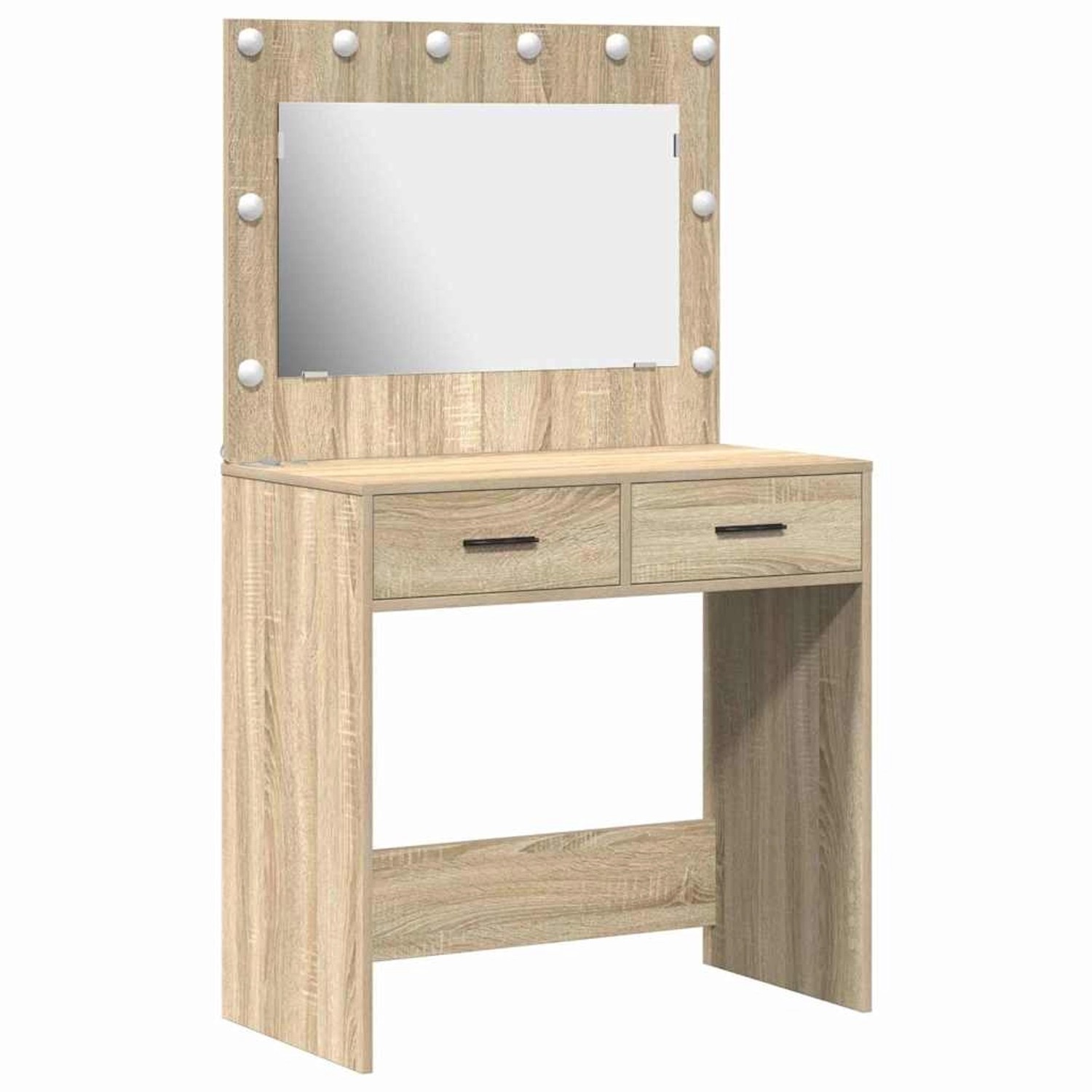 vidaXL Schminktisch Sonoma-Eiche 78,5 x 41 x 135 cm Holzwerkstoff 865030 günstig online kaufen