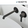 Schütte Waschtischarmatur Los Angeles, Unterputz, schwarz matt. Elegante Badarmatur für die Wandmontage.