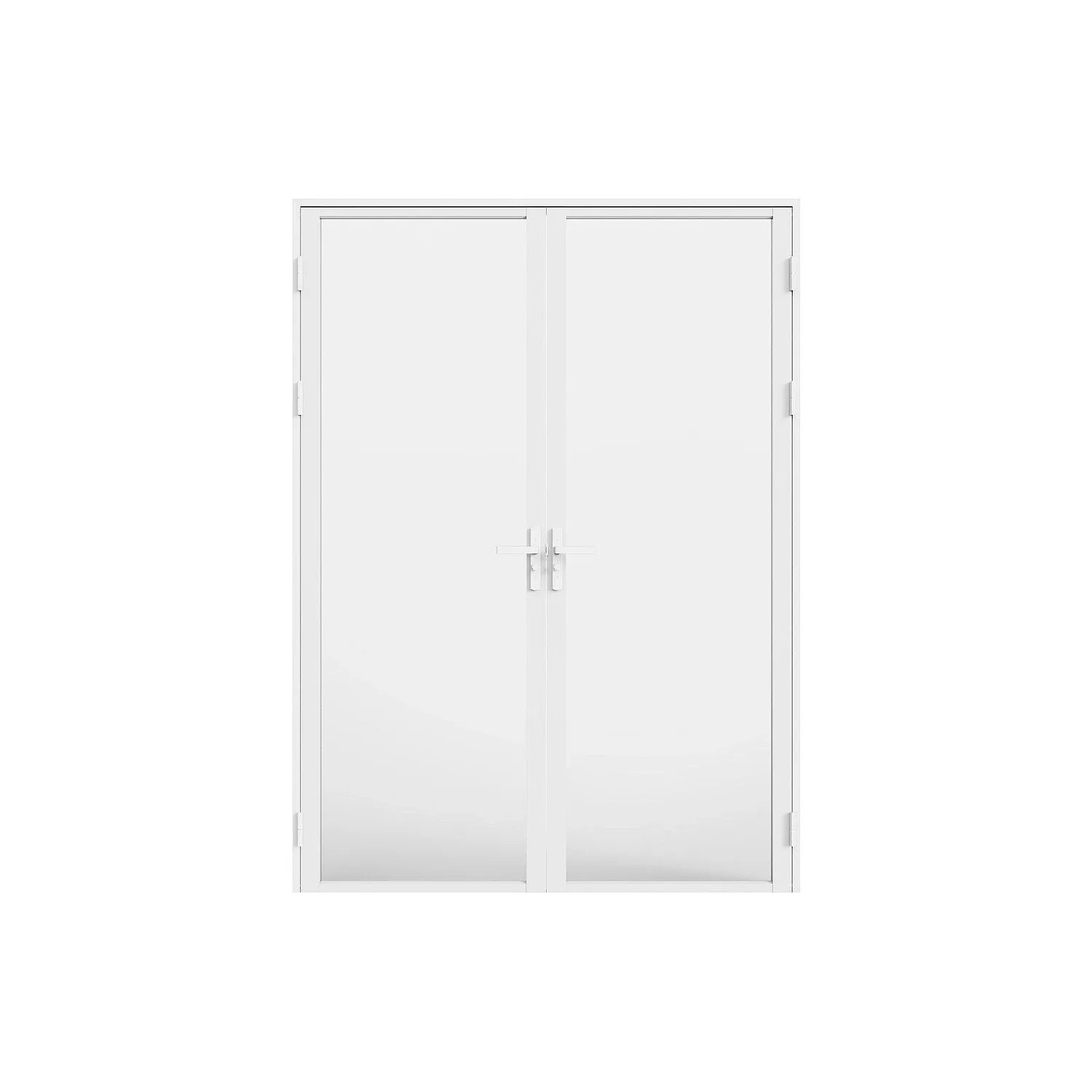 Vente-unique Tür-Komplettsets Loxton Weiß 73 cm
