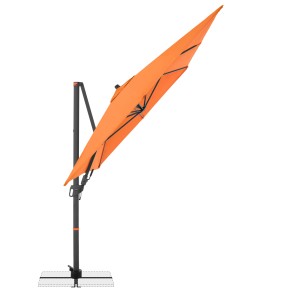 Doppler Pendelschirm myZone AX, ca. 320x240 cm, orange, mit stabilem Standfuß. Ideal für Garten und Terrasse.