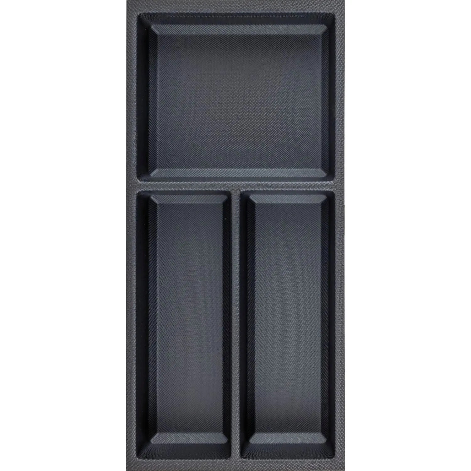 Agoform Besteckeinsatz Sky 550/30 Schubladeneinsatz Kunststoff Kristall Soft Touch Schwarz