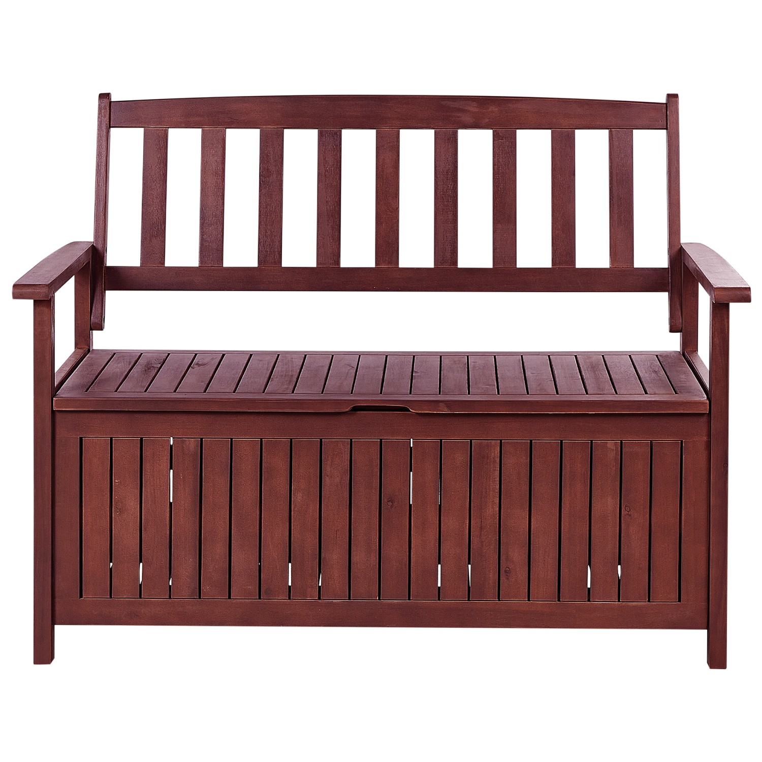 Beliani Gartenbank SOVANA Dunkelrot 60x120x91 günstig online kaufen