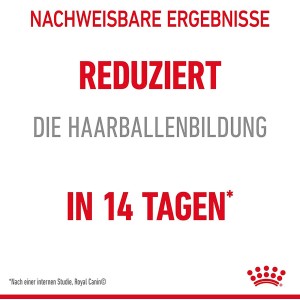 Royal Canin Katzenfutter: Reduziert Haarballenbildung in 14 Tagen. Nachweisbare Ergebnisse.