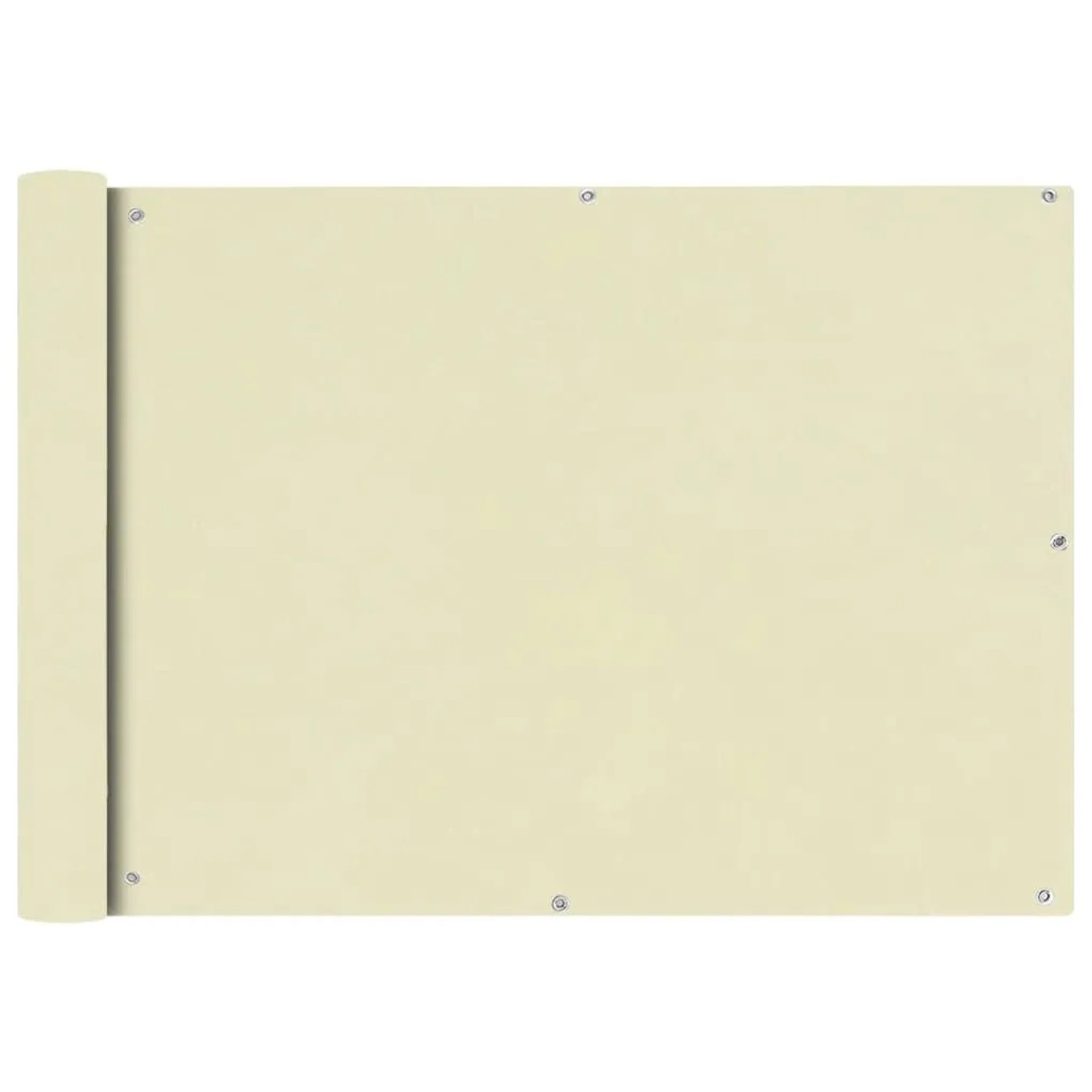 vidaXL Balkon Sichtschutz Oxford-Gewebe 75x400 cm Creme 42336 günstig online kaufen