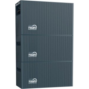 TSUN Balkonkraftwerk Speicher 6 kWh mit 2 Akkus, 2400W, Dual MPPT. Stapelbares System für Balkonkraftwerke.