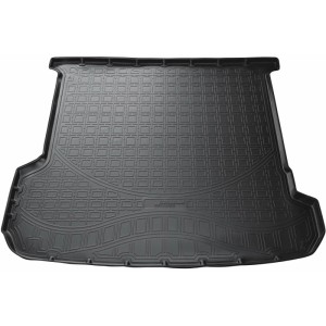 Schwarze Gummi Kofferraumwanne für Audi Q7 II (5 Sitze) ab 2015, passgenau.