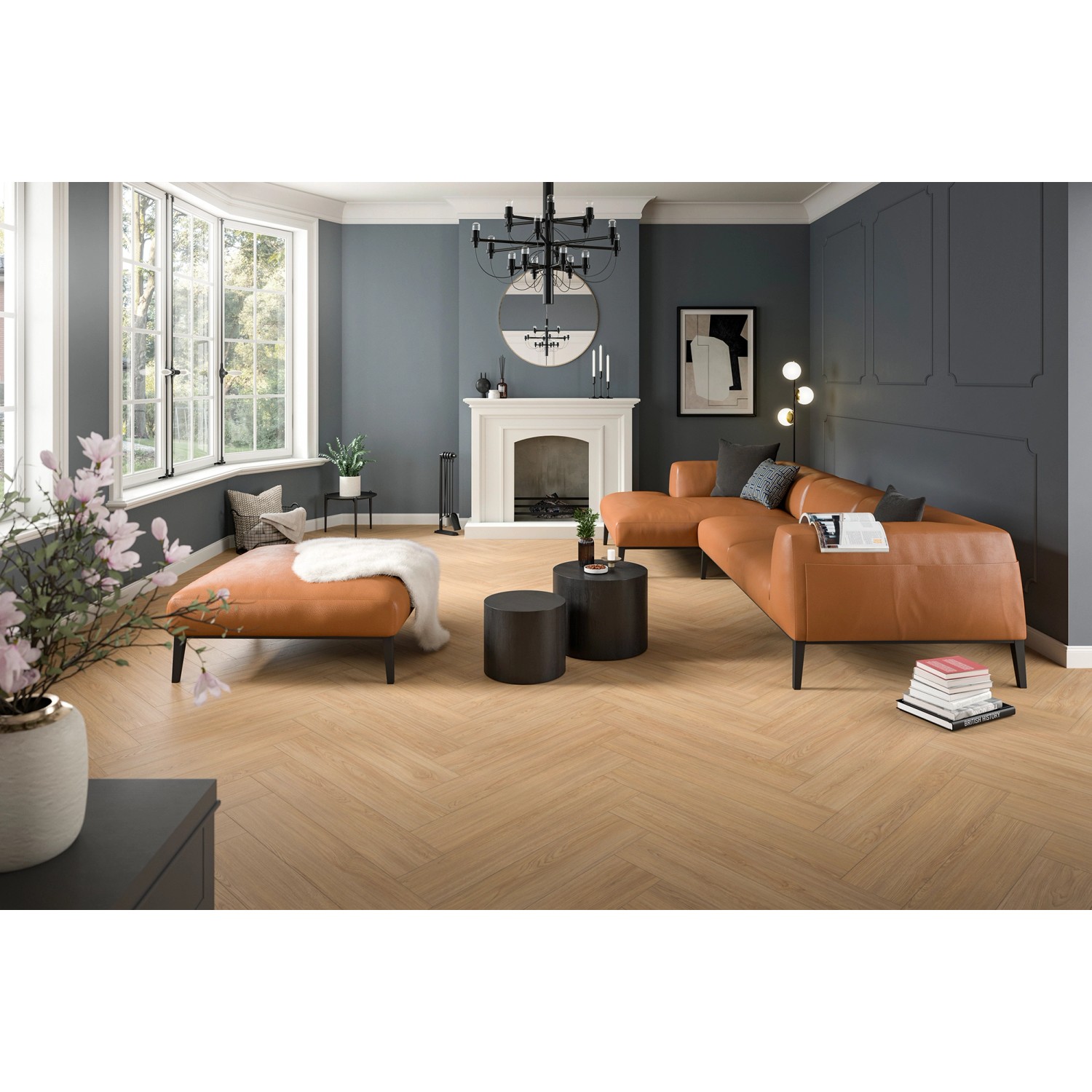 Egger NatureSense Herringbone Laminat 8 mm Braun_5