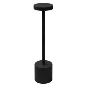 ML-Design LED Tischlampe Kabellos Touch Schwarz Ø8x34,5 cm Dimmbar