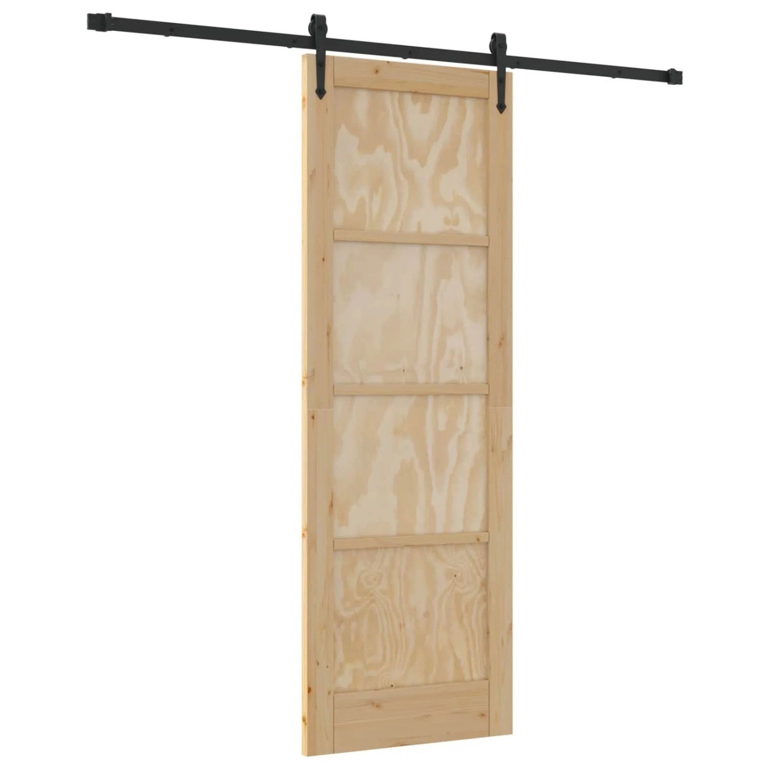 vidaXL Schiebetür ORKDAL Natur 73,5 x 211 cm Massives Kiefernholz 3445603
