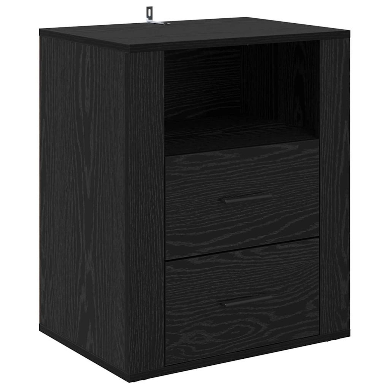 vidaXL Nachttisch Schwarz Eichen-Optik 50 x 36 x 60 cm Holzwerkstoff 881080 günstig online kaufen