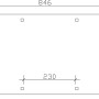 Skizze des Skan Holz Einzelcarports mit Maßangaben: 354 x 846 cm.