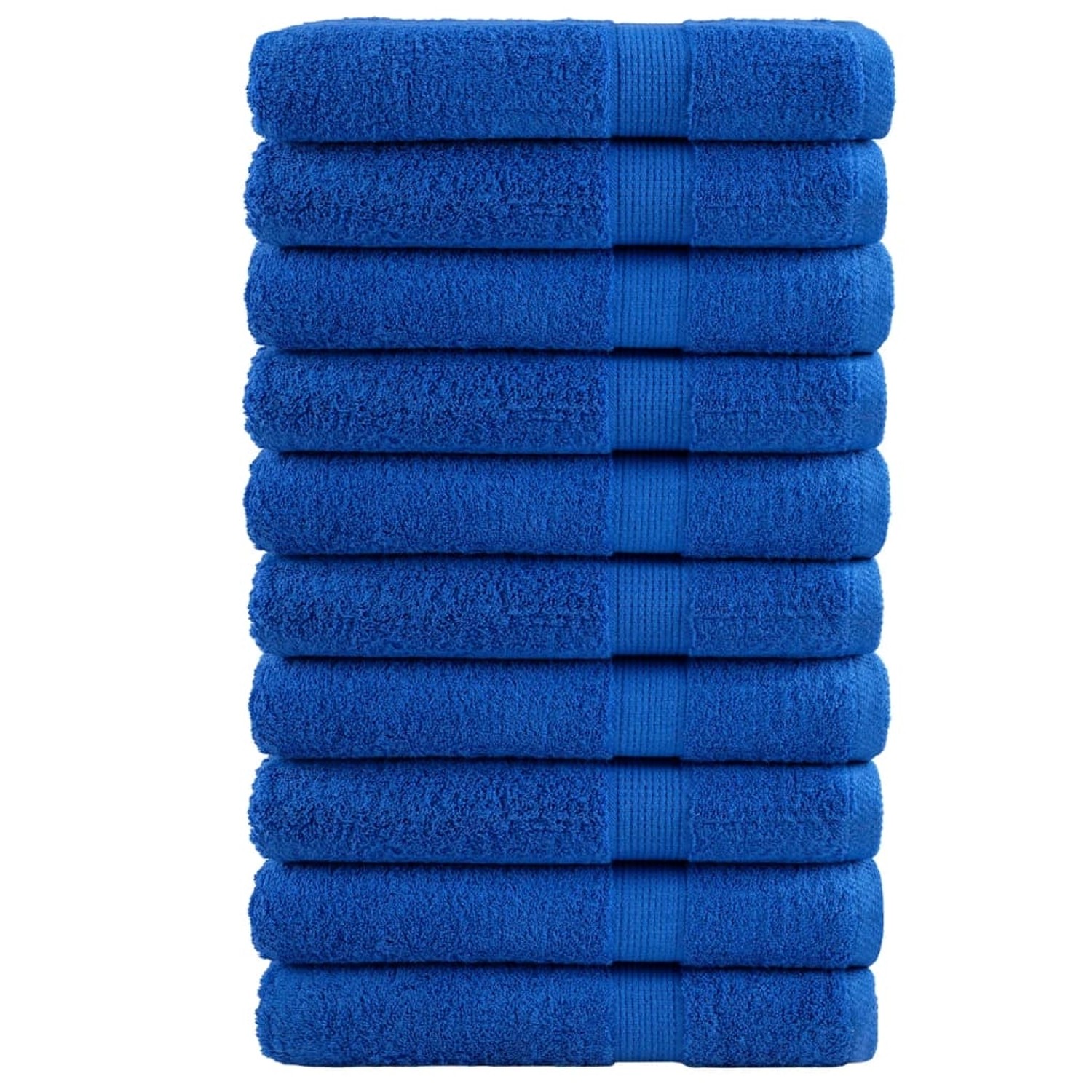 vidaXL Premium-Saunatücher 10 Stk Blau 80x200cm 600g/m2 100% Baumwolle