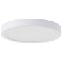 Weiße, runde LED-Deckenleuchte Varano, 27,5 cm Durchmesser, für Wohnräume und Badezimmer.