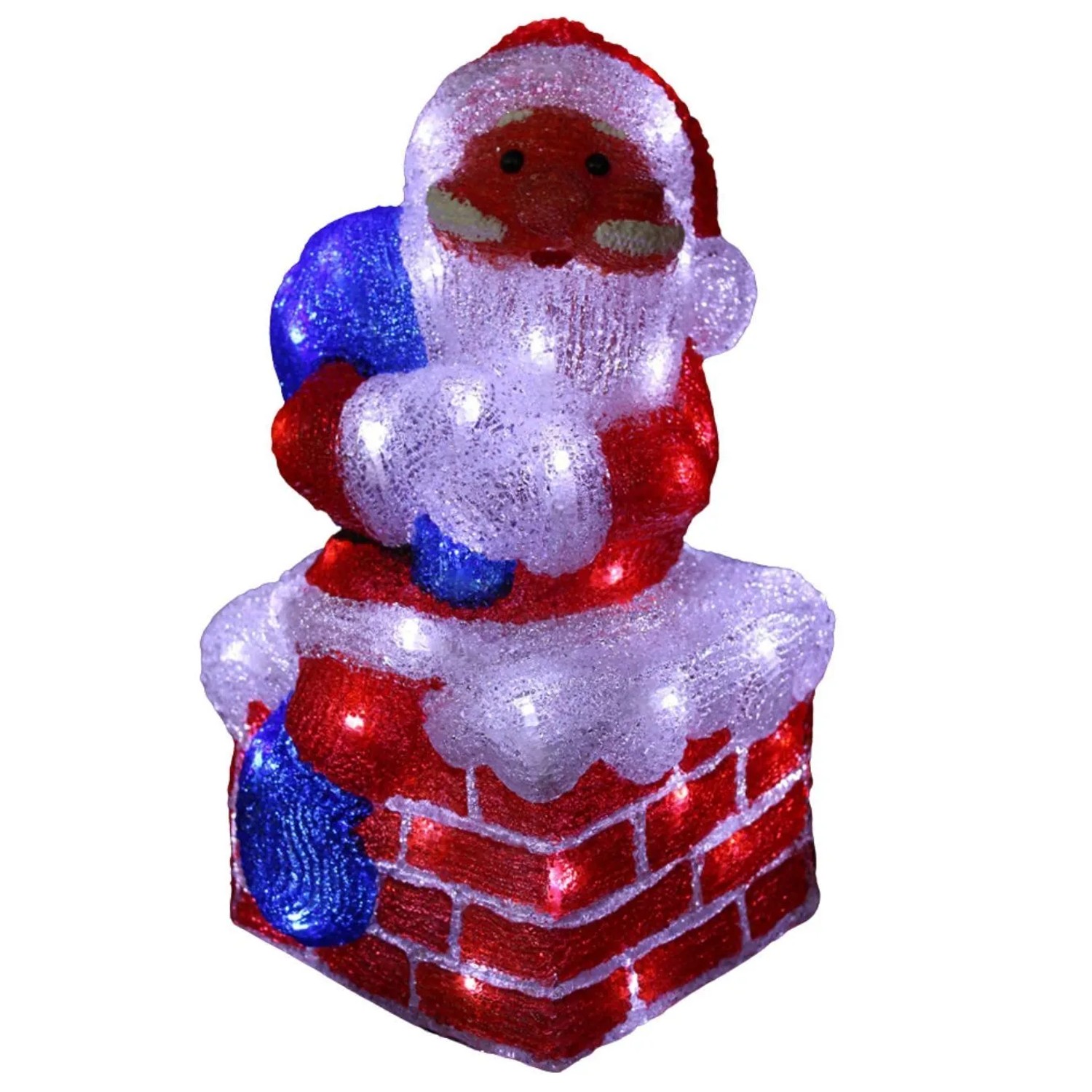 Lex LED Weihnachtsfigur Acryl Weihnachtsmann 38cm Figur Beleuchtet Weihnach günstig online kaufen