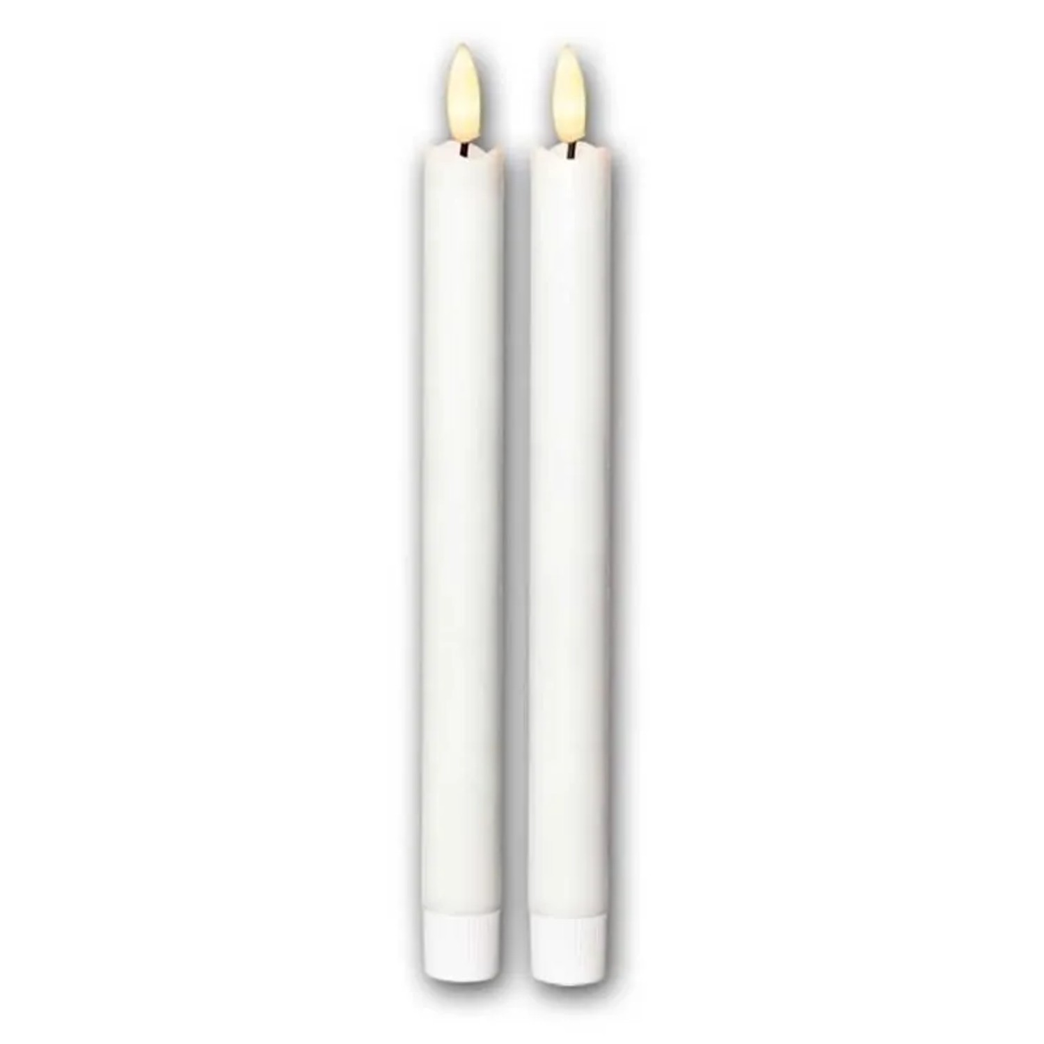 Star Trading Led Stabkerzen Flamme 2er Set Weiß 25x21cm