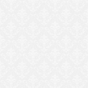 Weiße Vliestapete mit elegantem Barock Ornament Muster, überstreichbar.