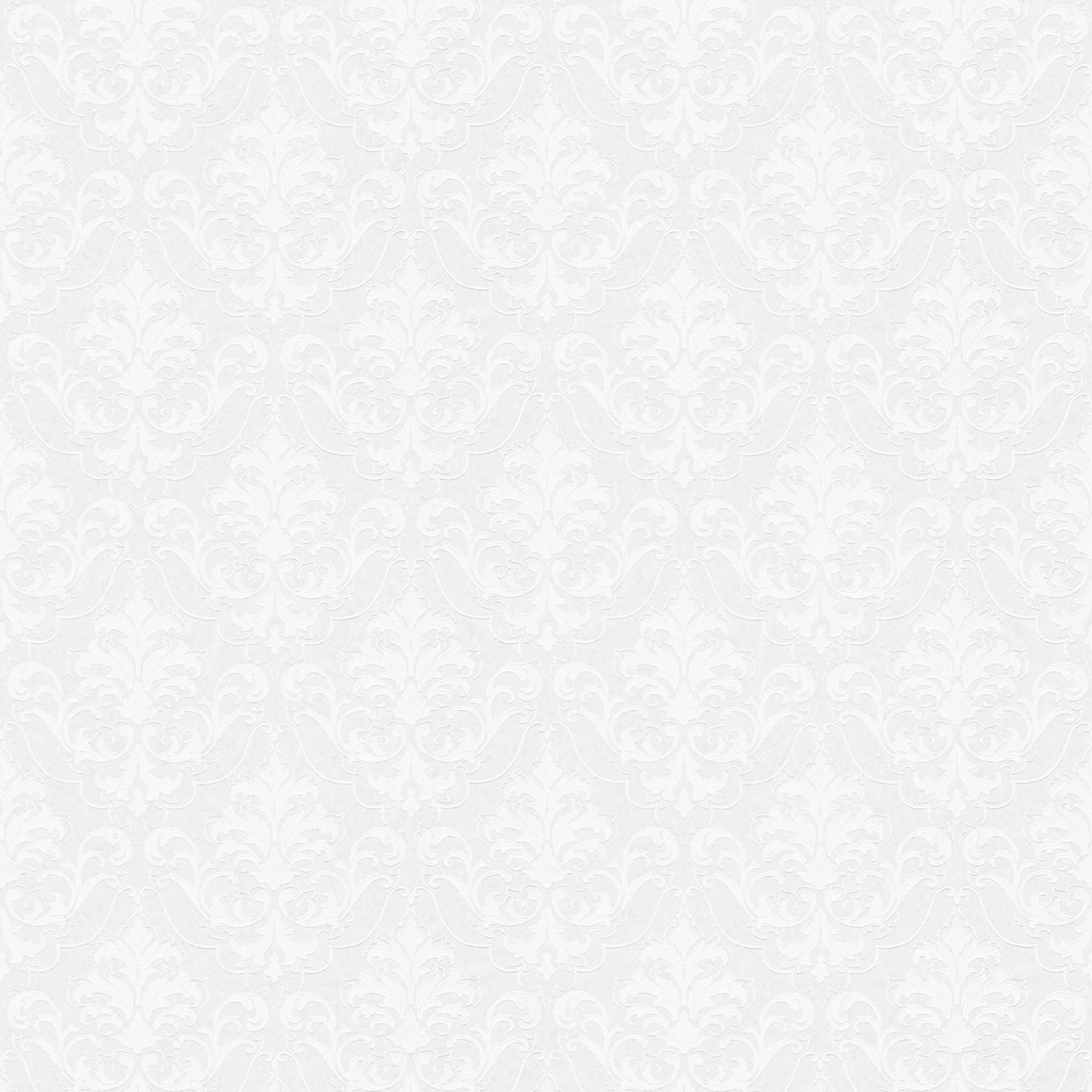 Bricoflor Ornament Vliestapete Weiß Elegante Tapete mit Barock Muster zum überstreichen Romantische Vlies Barocktapete ü...