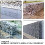 KARAT Gabionenkorb Lenox, verzinkter Steinkorb als Zaun oder Sichtschutz, verschiedene Füllungen.