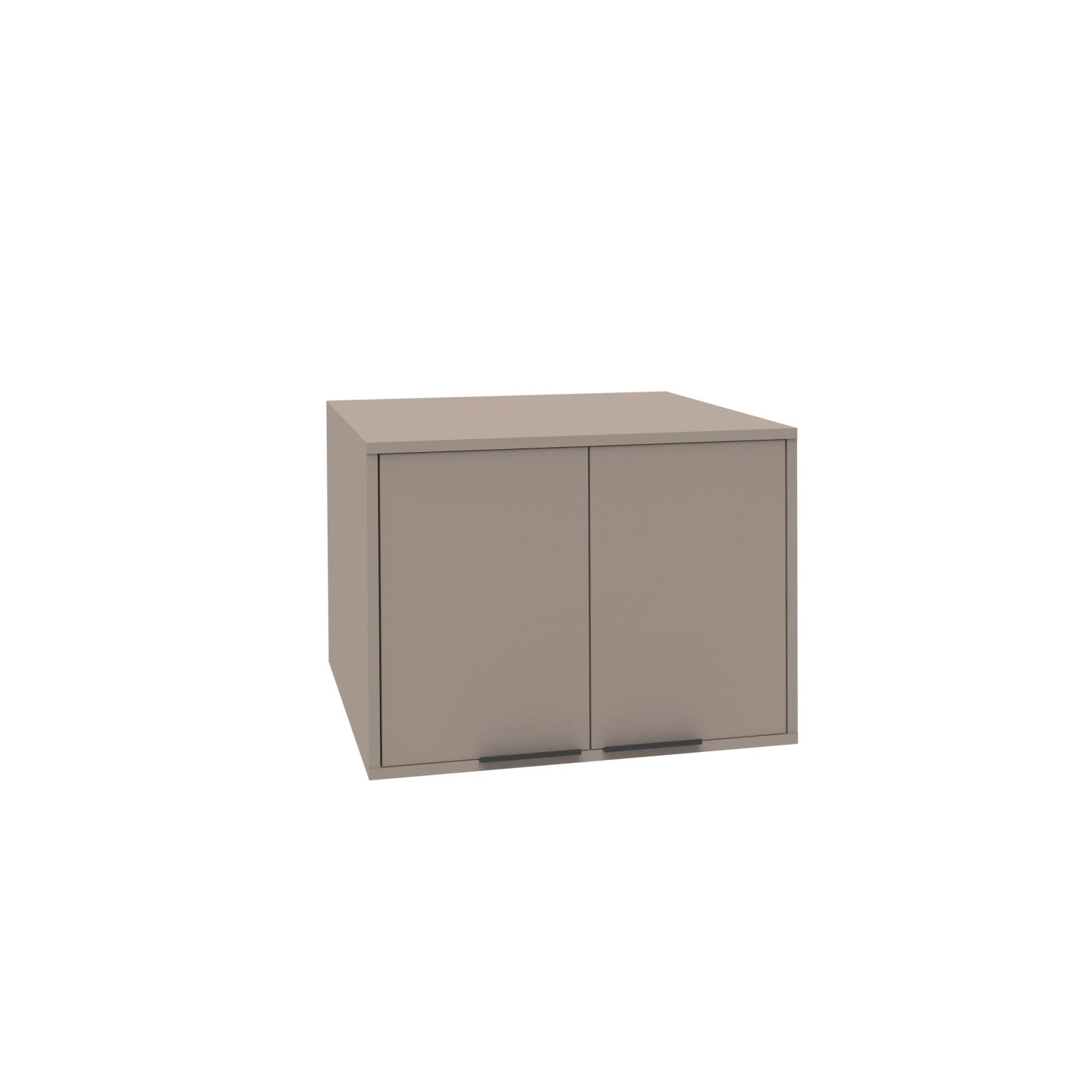 Fackelmann Aufsatzschrank S mit 2 Türen 65 cm x 48 cm x 65,1 cm Kaschmir