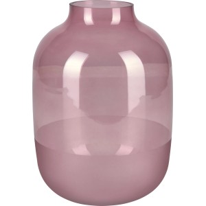 Burgunderrote Glasvase Blush Bordeaux, 25,5 cm hoch, Ø 18 cm. Dekorative Blumenvase für Innenräume.