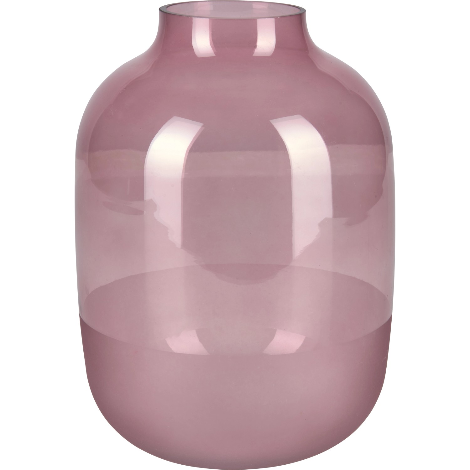 Vase Blush Bordeaux Glas 25,5 cm x Ø 18 cm Burgunderrot