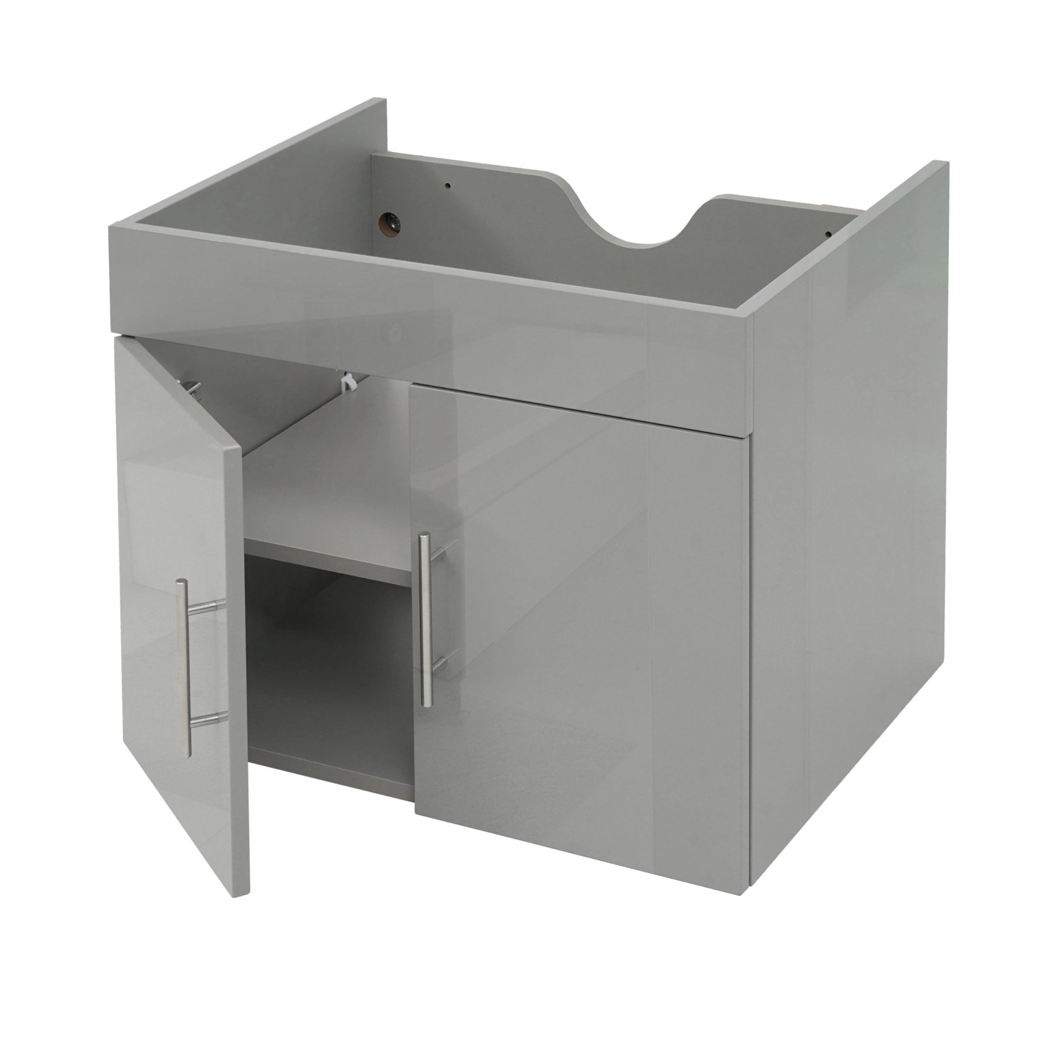 MCW Waschbeckenunterschrank D16 60cm Grau