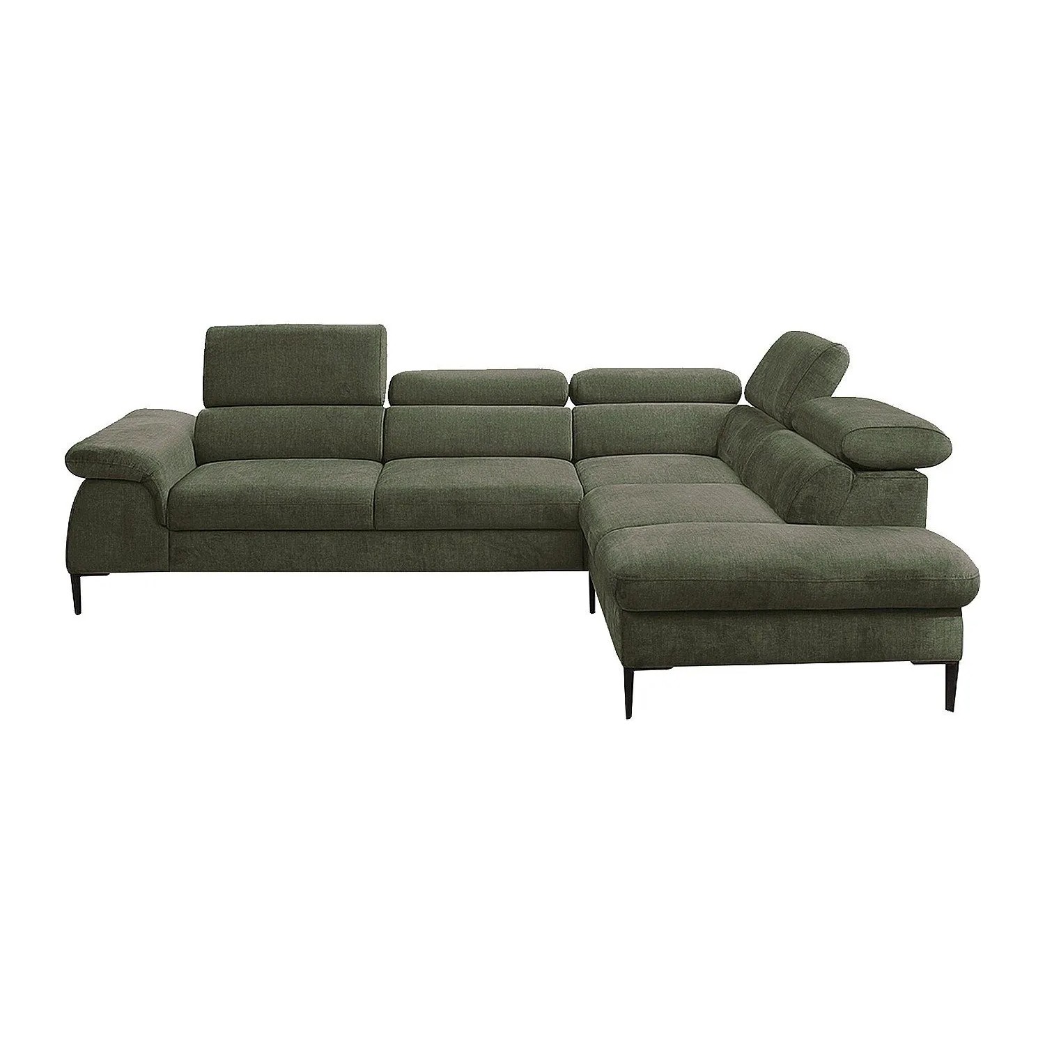 Vente-unique Schlafsofa Sepina Grün 280 cm