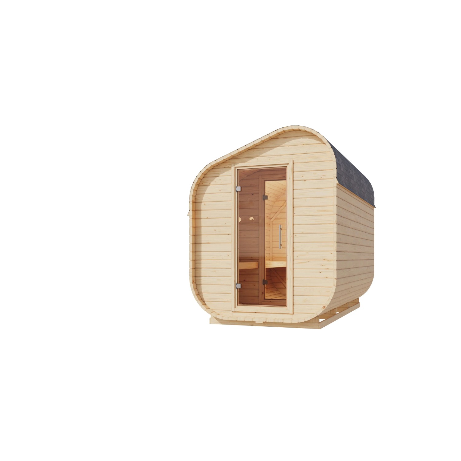 Chillroi Fasssauna Carlotta 3 Inklusive Saunaofen 9kW Integriert Steuerung günstig online kaufen