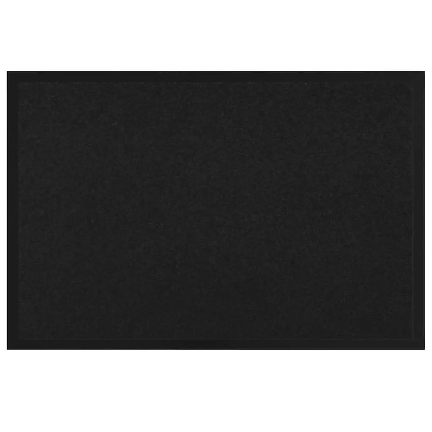 vidaXL Fußmatte Schwarz 120 x 80 x 1,2 cm Teddystoff 42013439 günstig online kaufen