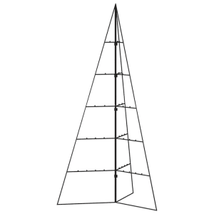 Schwarzer Metall-Weihnachtsbaum (100 cm) von vidaXL zur individuellen Dekoration.