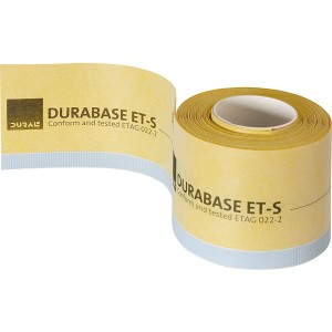 Durabase ET-S Wannendichtband 120 mm als Meterware auf Rolle, gelb.