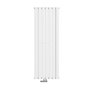 Weißer Emke Heizkörper, 160x54cm, doppelreihig. Flacher Paneelheizkörper für Warmwasser.