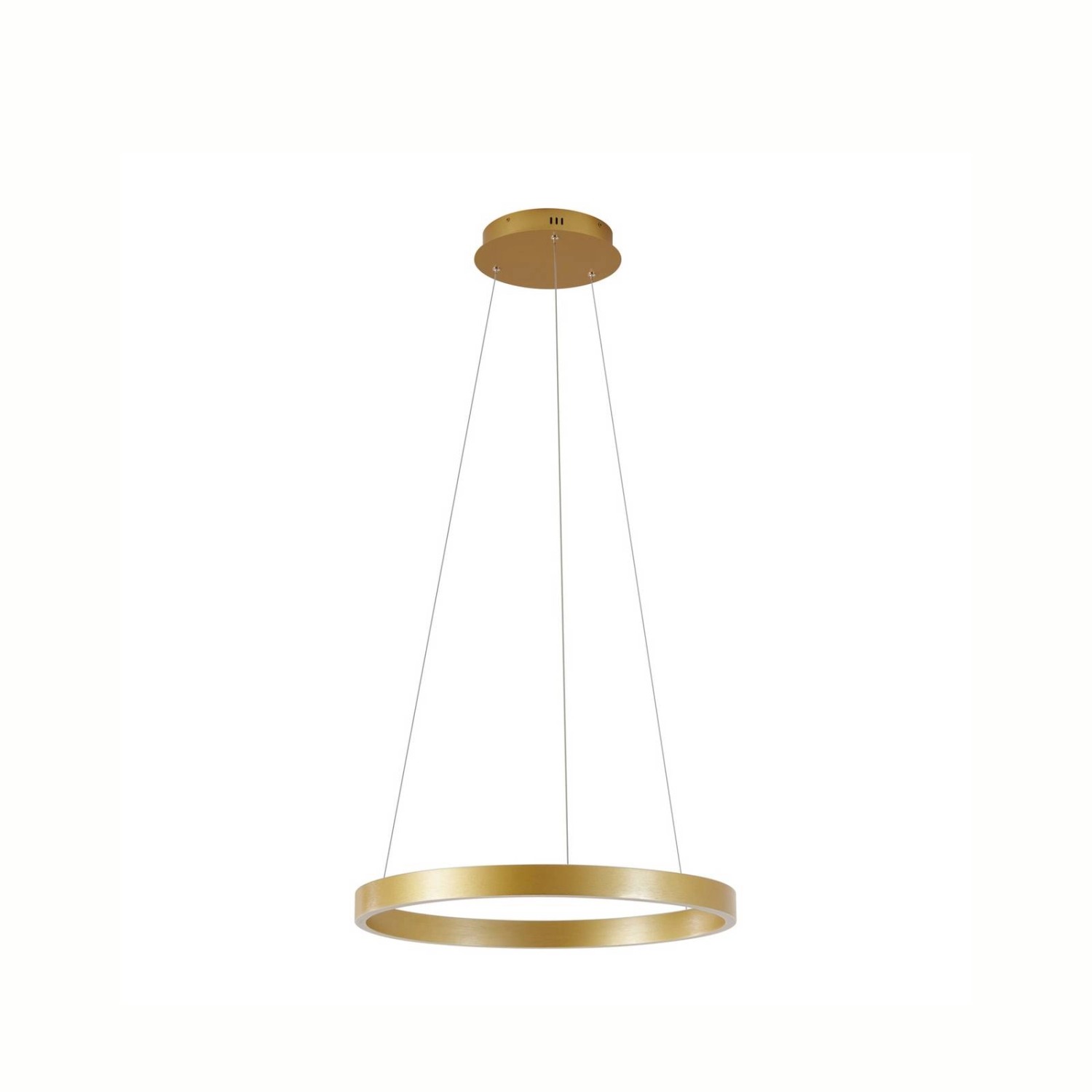 Lucande LED Yonam 10042389 Dimmbar Modern in Gold Messing aus Metall 1-flammig Wohnzimmerleuchte