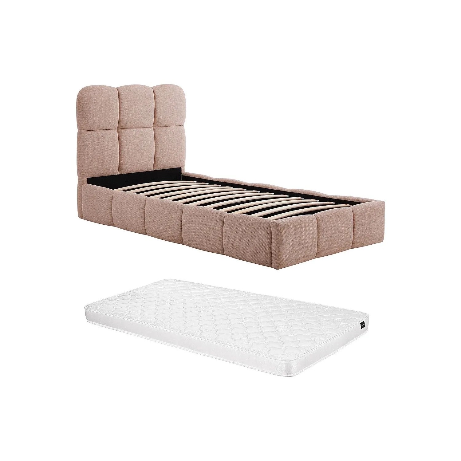 Vente-unique Bett Mit Bettkasten Diludo Rosa 101 cm