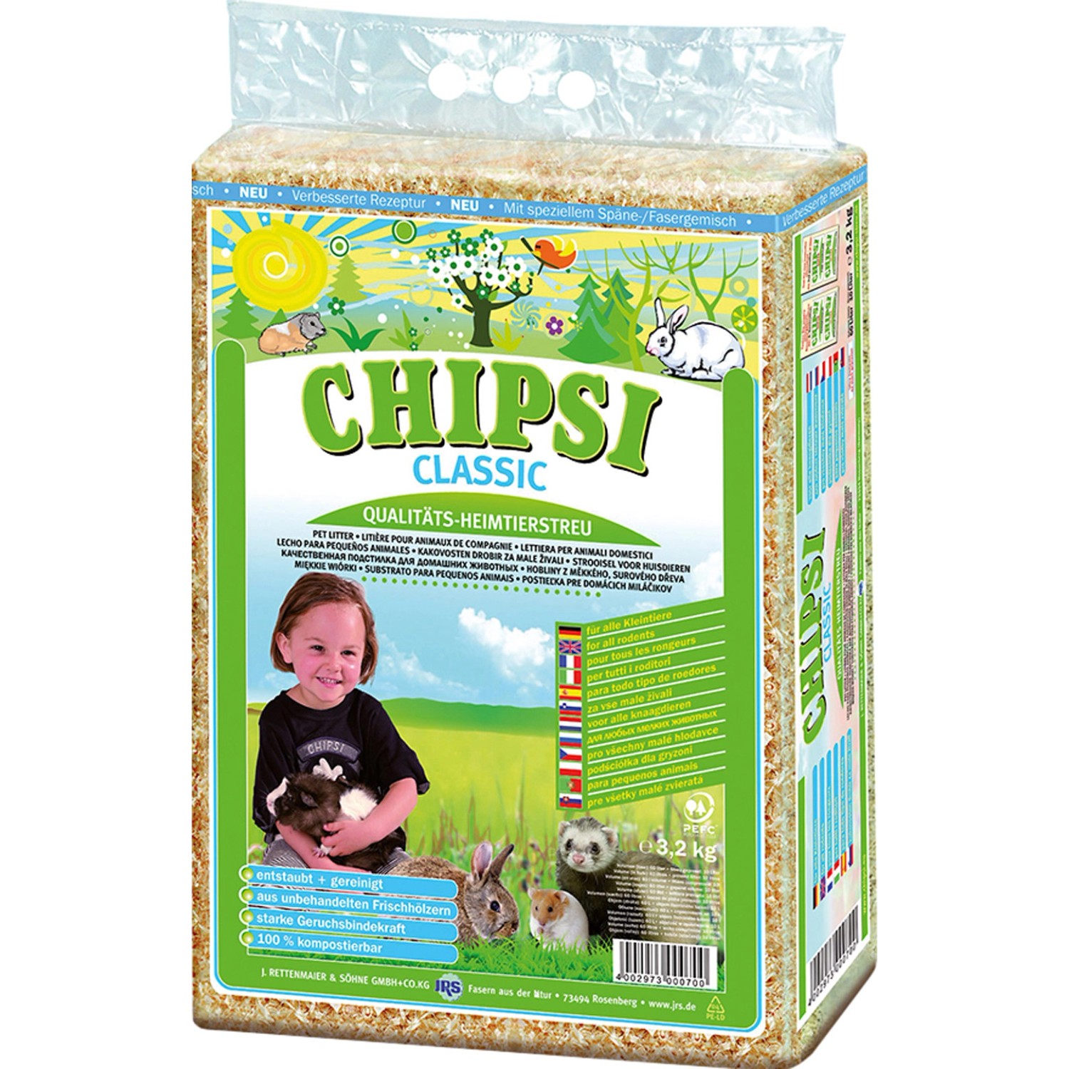 Chipsi Classic Presspack Heimtierstreu 3,2 kg