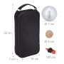 Relaxdays Boule Set Stahl Silber Schwarz mit Tragetasche und Abstandsmesser 32 cm x 16 cm x 7 cm 6 kg_4