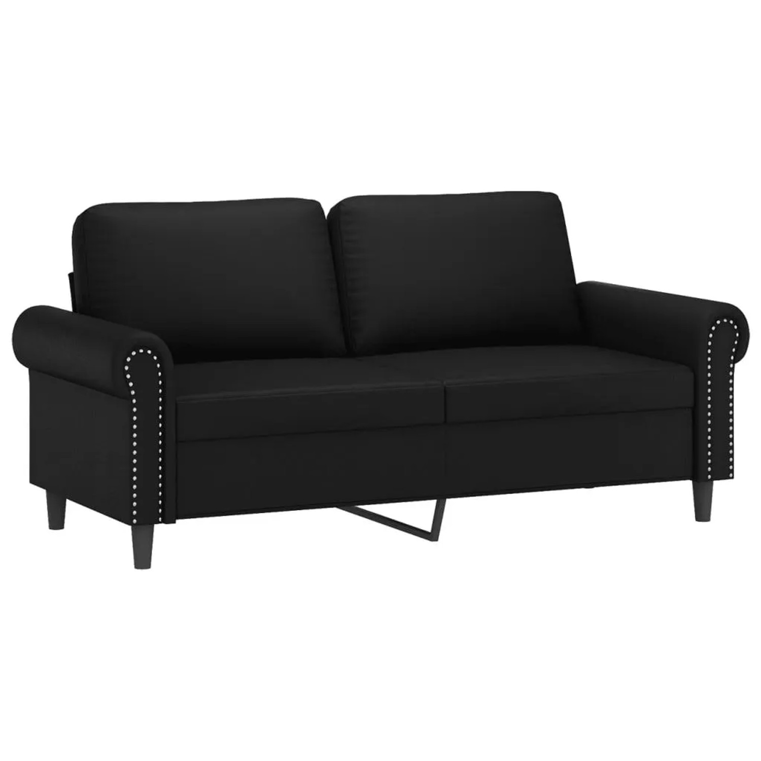 vidaXL 2-Sitzer-Sofa Schwarz 140 cm Kunstleder 359504 günstig online kaufen