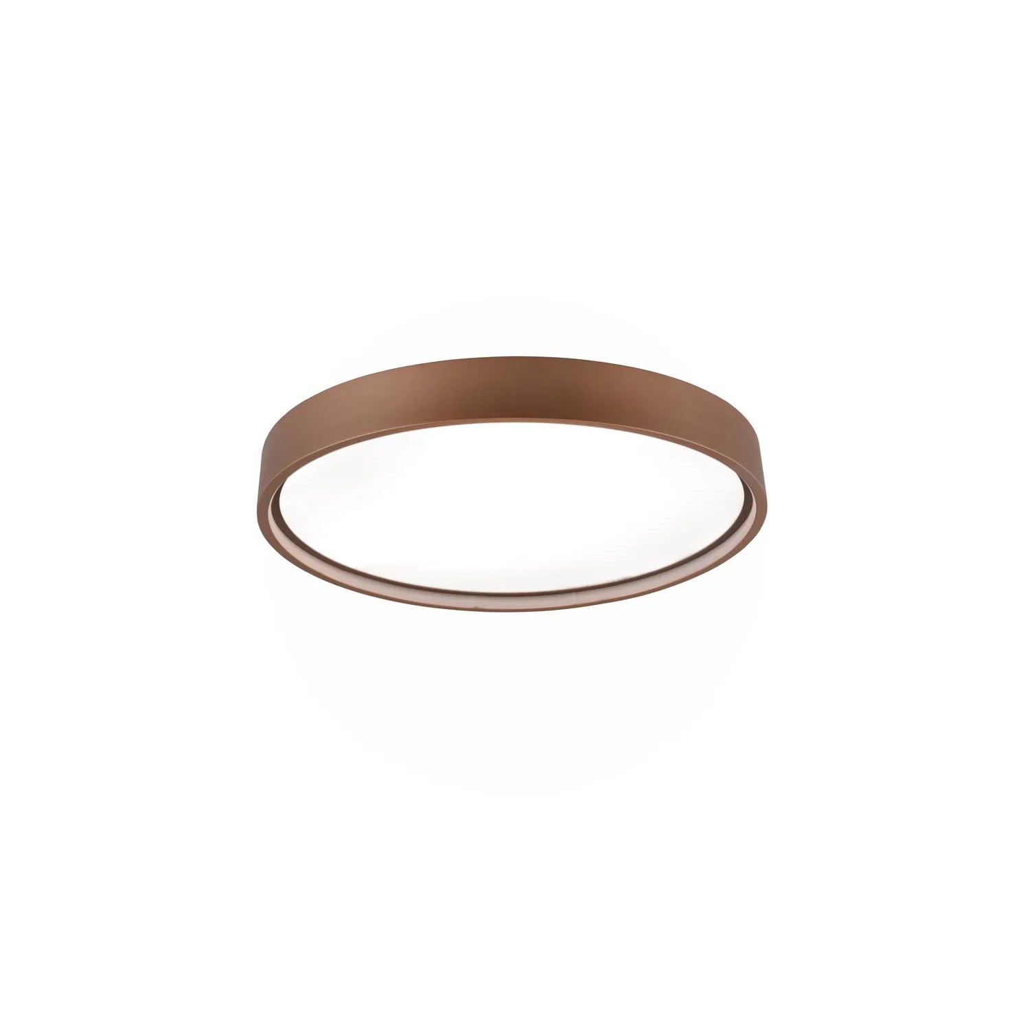 Moderne Trio LED-Deckenleuchte Doha, Coffee, Ø 45 cm. Runde Deckenlampe für Wohnraum und Schlafzimmer.