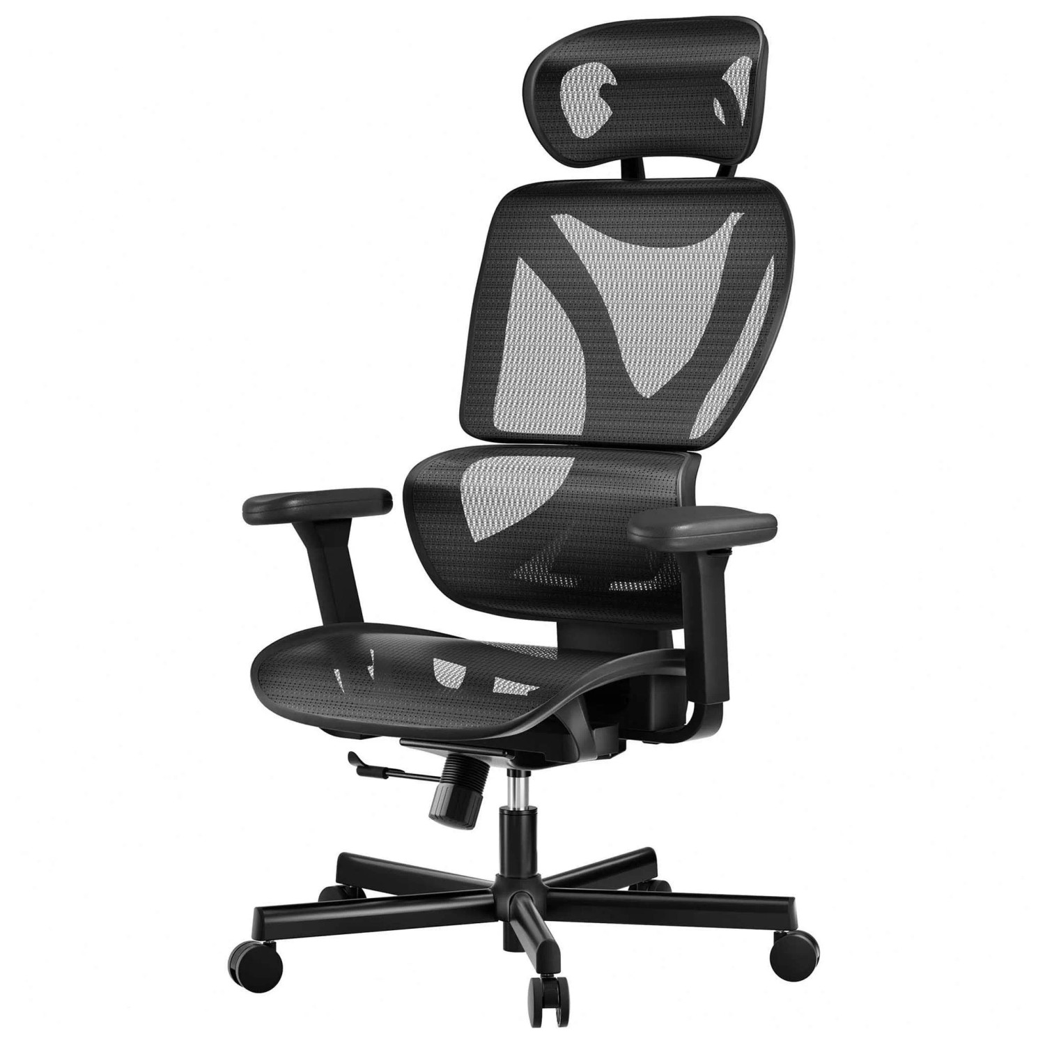 Wiltec Ergonomischer Bürostuhl Kopfstütze 150Kg Schreibtischstuhl Drehstuhl