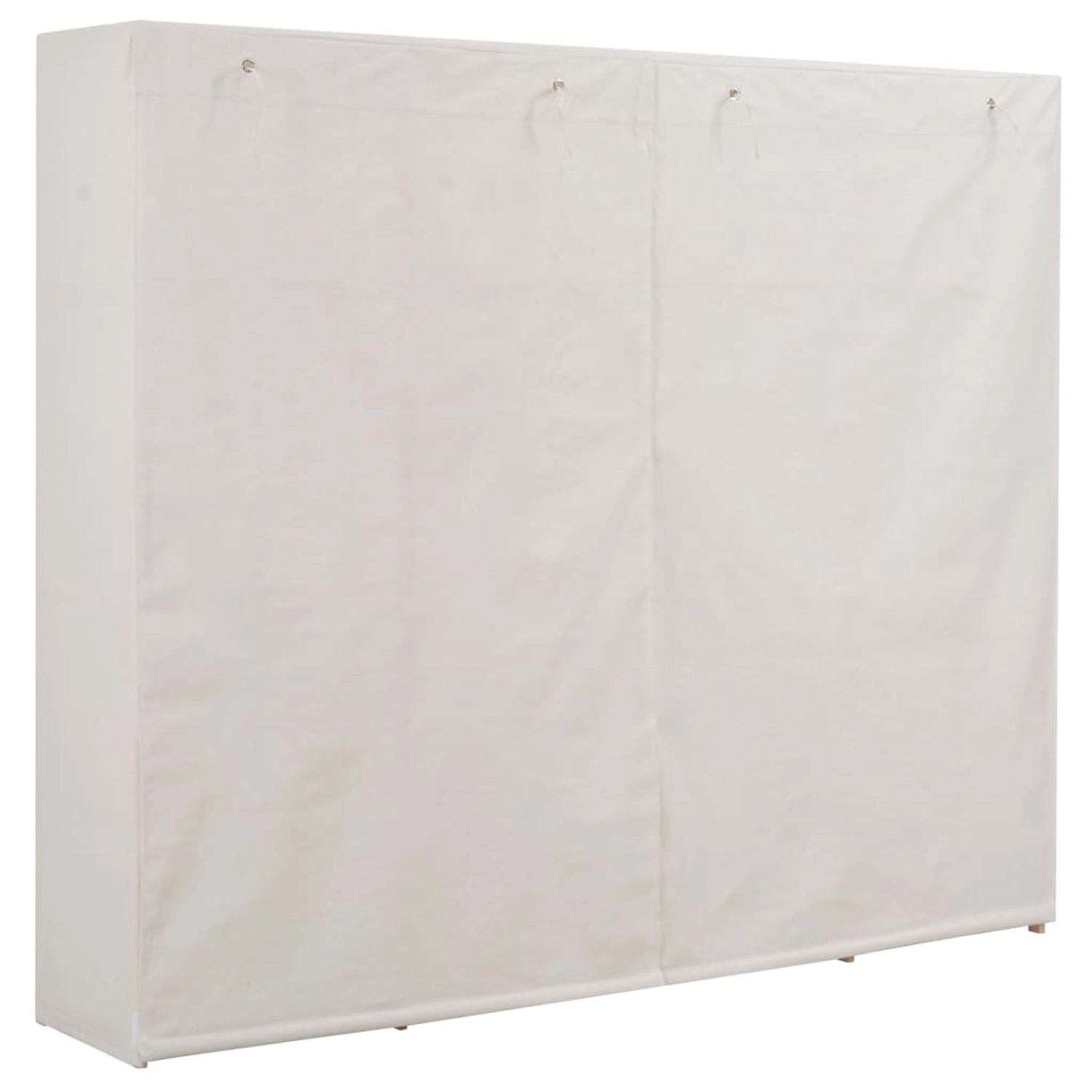 vidaXL Kleiderschrank Weiß 200 x 40 x 170 cm Stoff günstig online kaufen