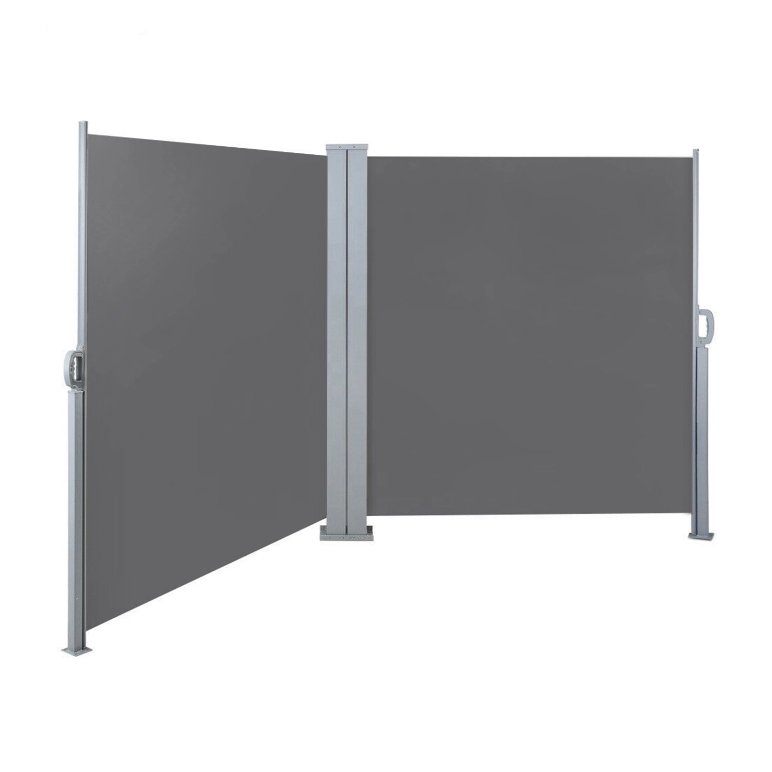 Svita Doppelseitenmarkise Ausziehbar Freistehend Sichtschutz 600x180 cm Hel günstig online kaufen