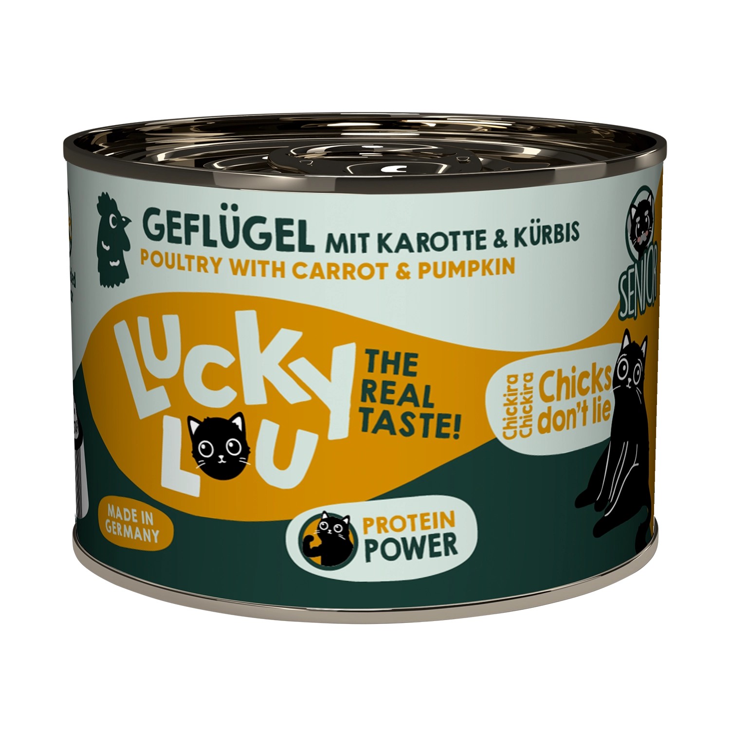 Lucky Lou Katzen-Nassfutter Lifestage Senior Geflügel 200 g