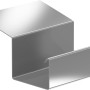 Verbinder für SDF Kastenrinne aus Aluminium in Natur für die einfache Dachrinnenverbindung.